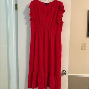 Vibrant Red Maxi Dress